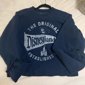 Cropped disneyland crewneck